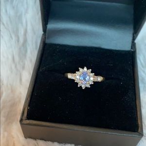 Tanzanite and diamond ring.